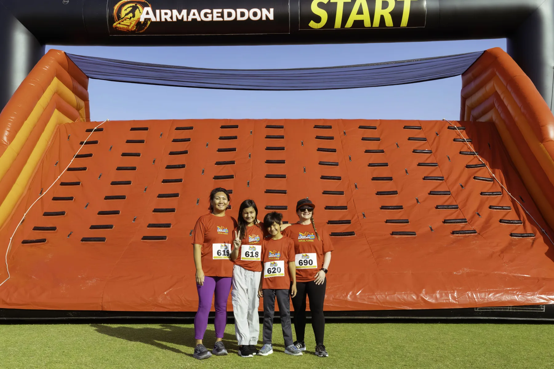 A group ready for the Great Inflatable 5K